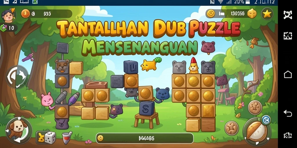 Screenshot gameplay 3446 yang menunjukkan tantangan puzzle yang menarik.