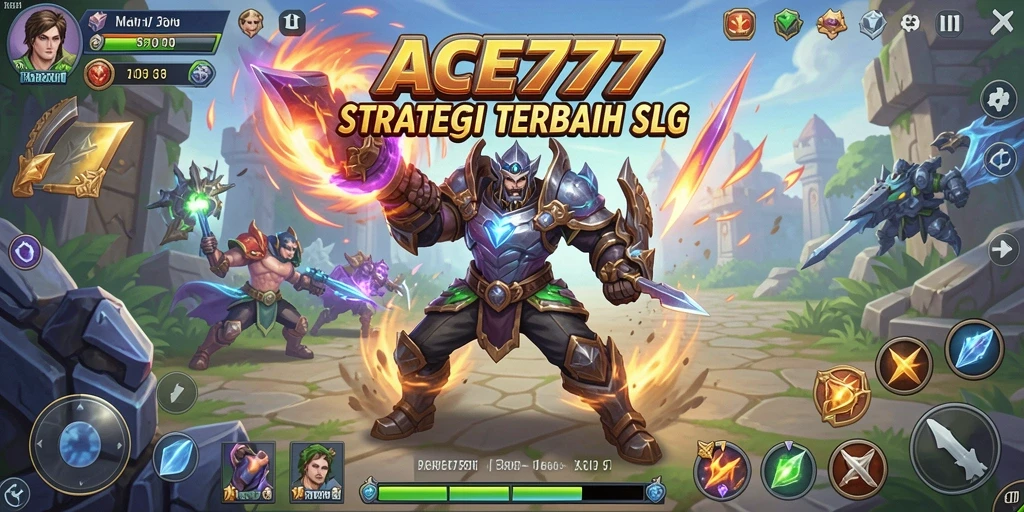 Screenshot permainan ACE777 menampilkan aksi strategi yang menegangkan.