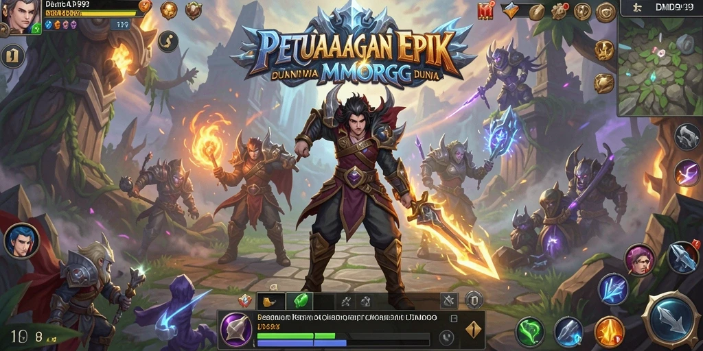 Tampilan gameplay menawan dari DMD999 dalam dunia MMORPG.