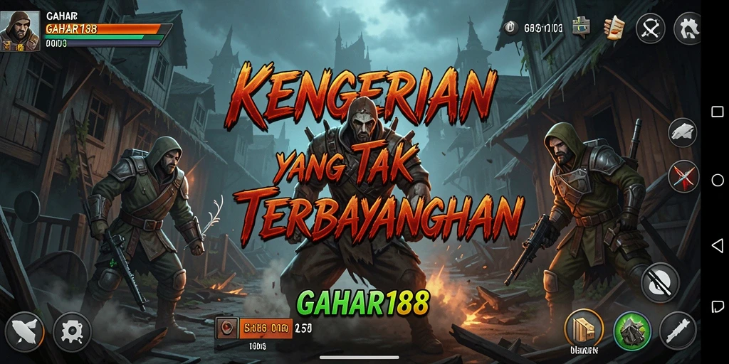 Screenshot gameplay GAHAR188 yang menegangkan dan mencekam.